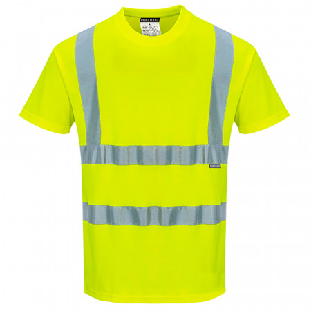 Tricou semnal Portwest S170, galben potrivit pentru sublimare